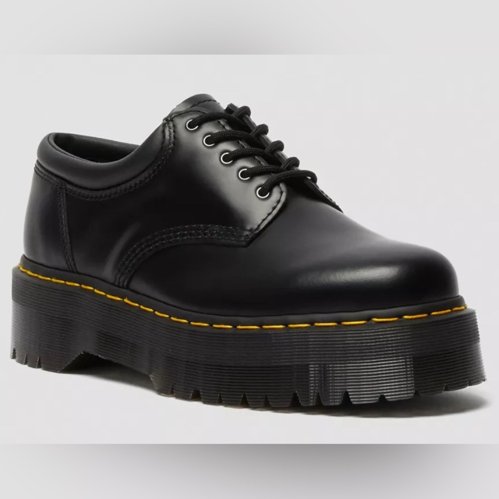 Dr. Martens Black Platform Loafers